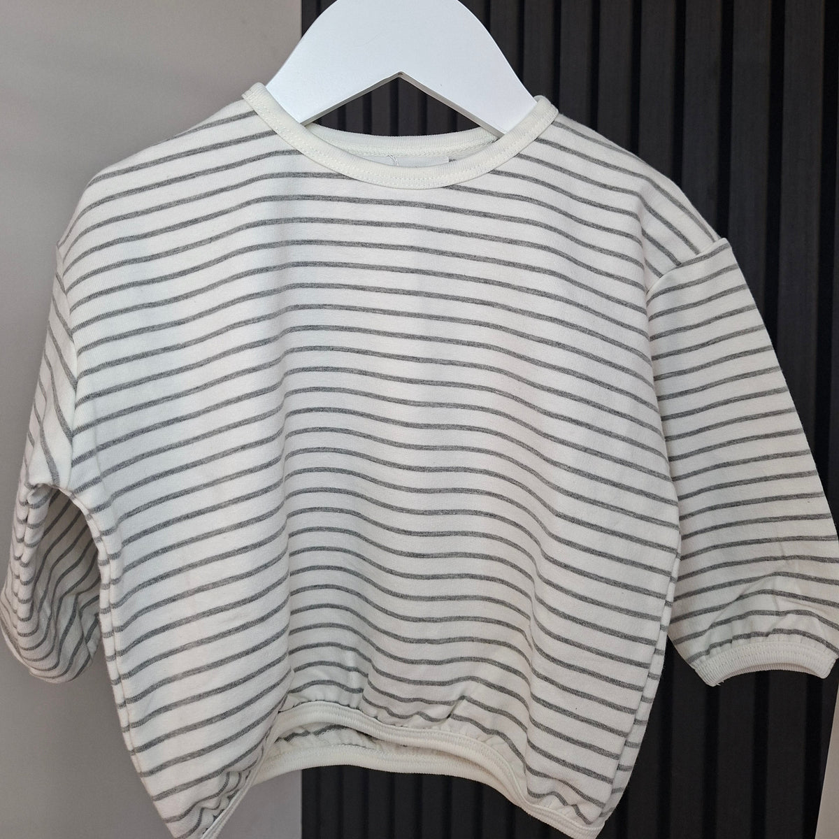 Stripe Sweatshirt - Grey
