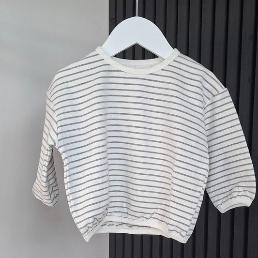 Stripe Sweatshirt - Grey