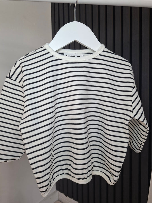 Stripe Sweatshirt - Black