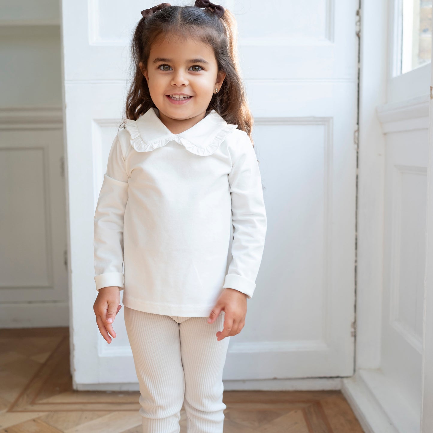 Ribbed Leggings - Cream
