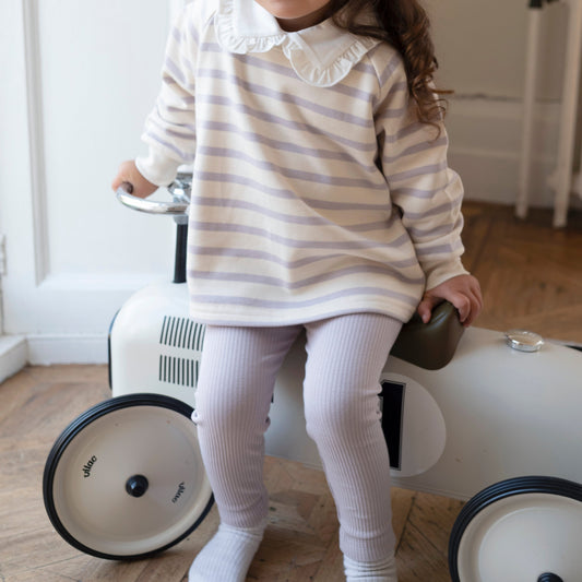 Ribbed Leggings - Lilac